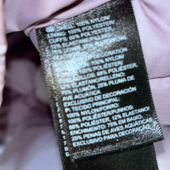 The North Face Women's Puffer Metropolis Parka Down Coat Lavender Lg Hood - Picture 10 of 11